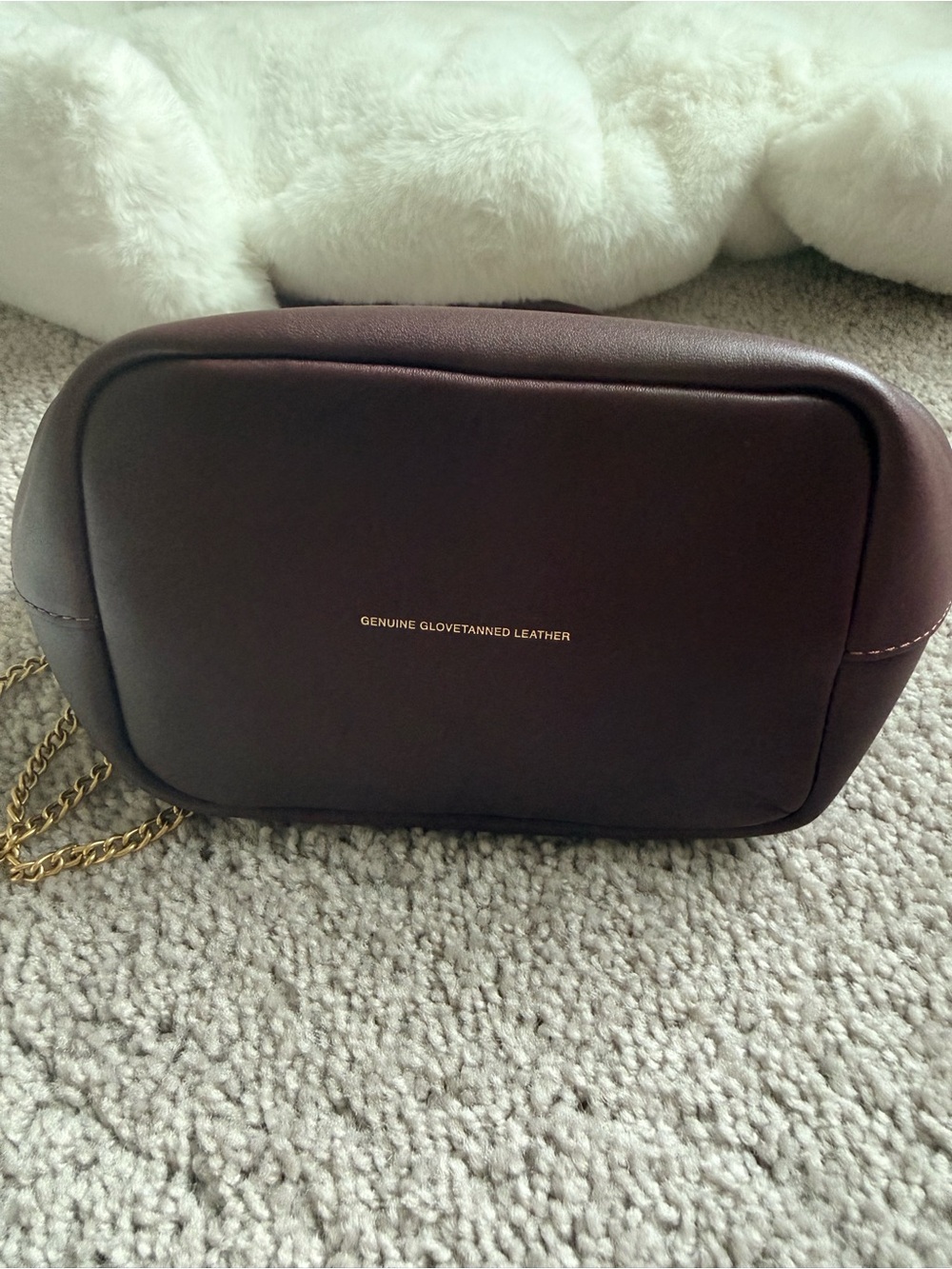 Coach Leather Kiss-Lock Crossbody 16 in Black Currant with Gold Hardware - Picture 9 of 10